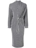 Reality Studio Striped Midi Dress - Blue