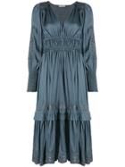Ulla Johnson Shaina Embroidered Midi Dress - Blue