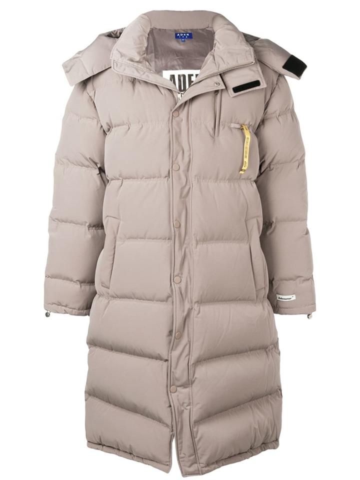 Ader Error Oversized Padded Coat - Brown