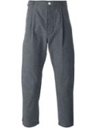 Sunnei Straight Leg Trousers, Men's, Size: Xl, Grey, Polyamide/cotton
