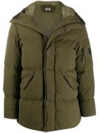 Cp Company Hooded Down Coat - Green