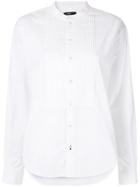 Bassike Bib Front Tuxedo Shirt - White