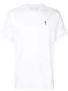 Mcq Alexander Mcqueen Embroidered Dropped Shoulder T-shirt - White