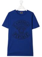 Young Versace Teen Medusa Logo T-shirt - Blue