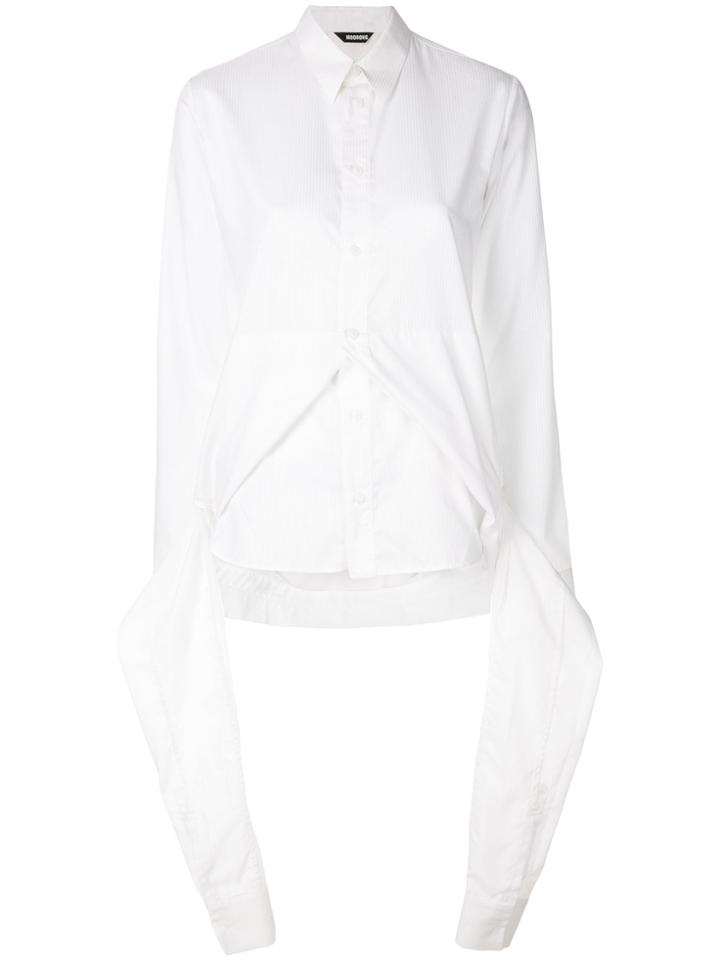 Moohong Asymmetric Layered Shirt - White