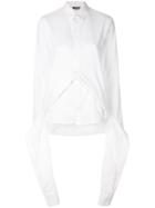 Moohong Asymmetric Layered Shirt - White