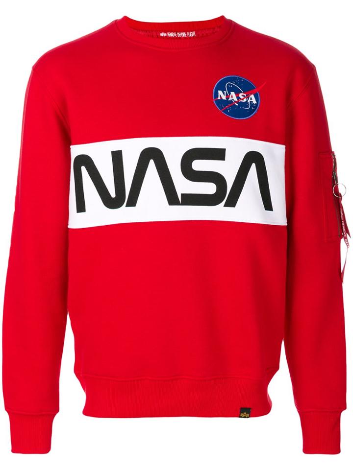 Alpha Industries Printed Sweatshirt - Red