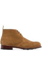 Grenson Wendell Suede Ankle Boots - Brown