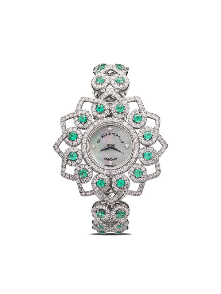 Backes & Strauss Victoria Princess Emerald 36mm - White