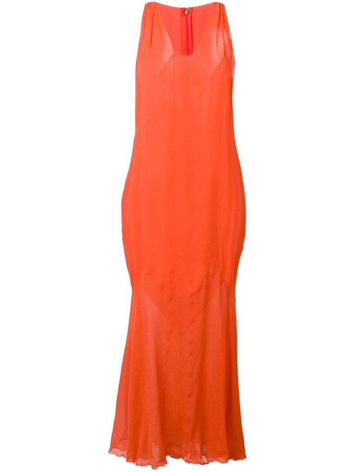 A.n.g.e.l.o. Vintage Cult 1990's Fishtail Hem Dress - Orange