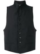 Ann Demeulemeester High Collar Waistcoat - Black