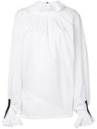 Jw Anderson Pleated-collar Blouse - White
