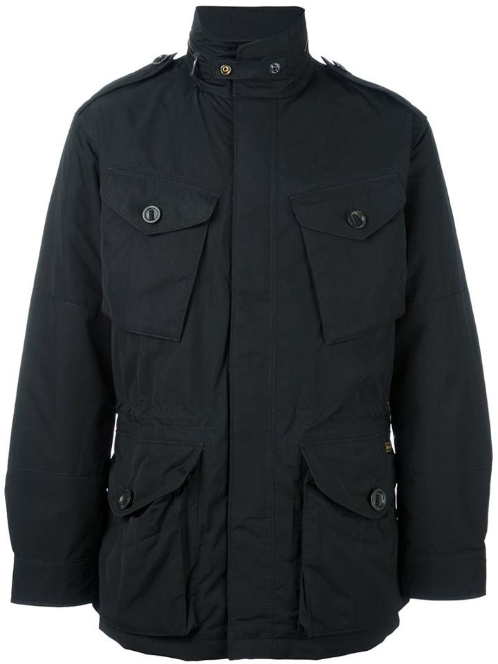 Polo Ralph Lauren Zip Up Coat, Men's, Size: Large, Black, Polyester/nylon/feather Down