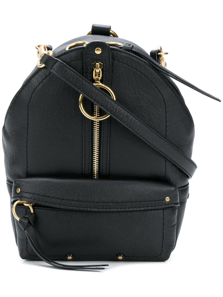 See By Chloé Hoop Detail Min Backpack - Black