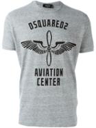 Dsquared2 'aviation Centre' Print T-shirt