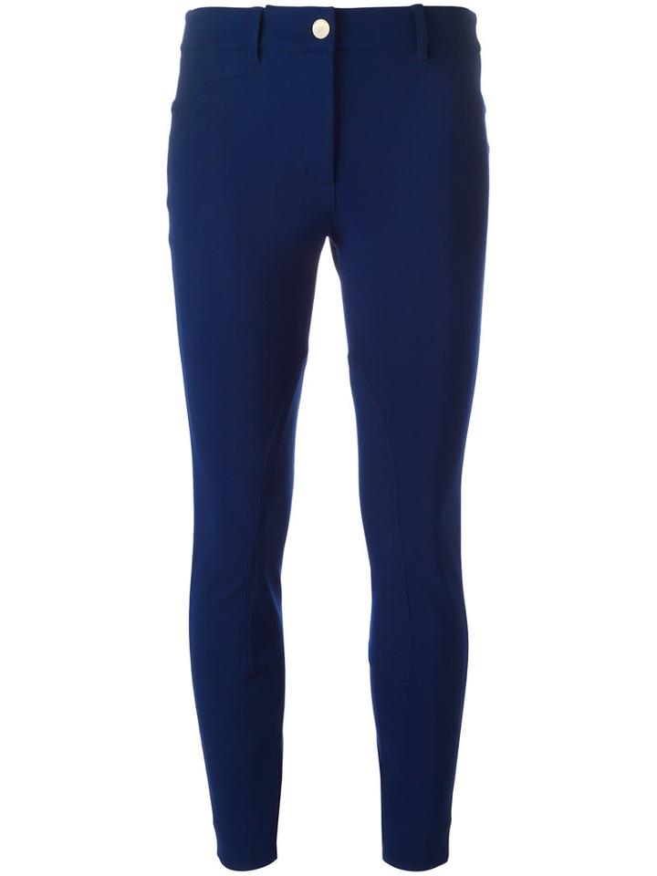 Balenciaga Classic Skinny Trousers, Women's, Size: 40, Blue, Polyamide/spandex/elastane