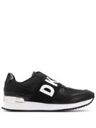 Dkny Logo Strap Sneakers - Black