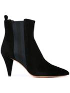 Veronica Beard Pointed Ankle Boots - Black