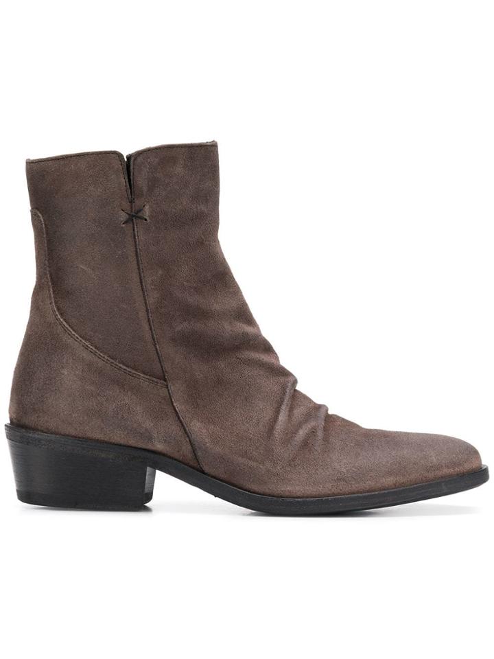 Fiorentini + Baker Cohen Cuban Heel Boots - Nude & Neutrals