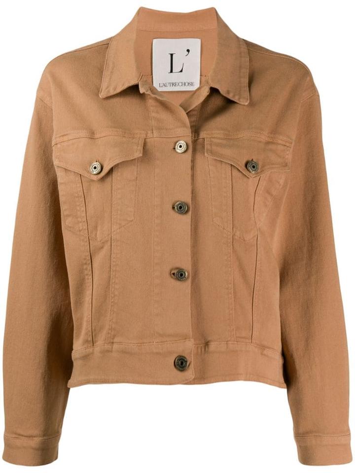 L'autre Chose Cotton Bomber Jacket - Neutrals