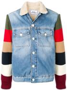 Lc23 Striped Printed Jacket - Blue
