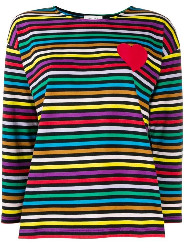 Chinti & Parker Striped Long-sleeve Top - Black