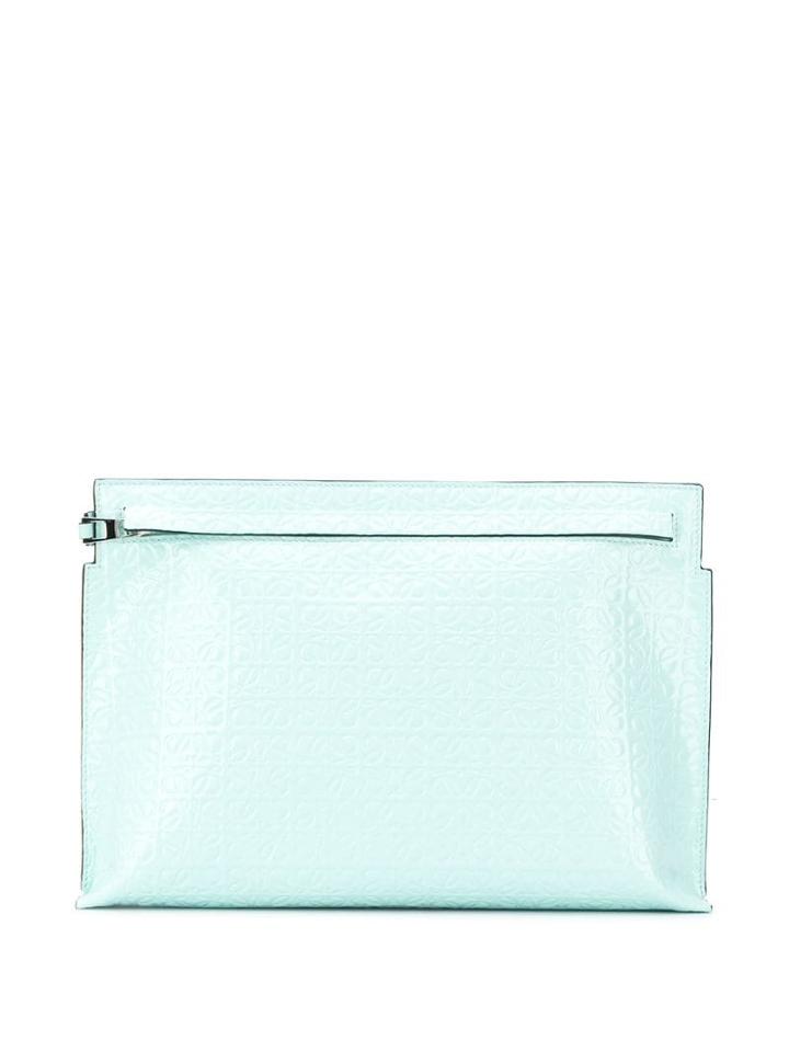 Loewe Repeat Logo Clutch - Blue