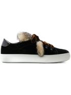 Tod's Fur-trimmed Sneakers - Brown