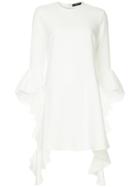 Ellery Dogma Flare Sleeve Mini Dress - White