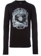 Ann Demeulemeester Crew Neck Sweatshirt, Men's, Size: Small, Black, Cotton/lyocell