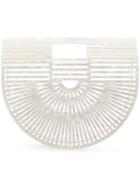 Cult Gaia Acrylic Ark Small Tote Bag - White