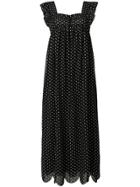 Alexa Chung Smocked Fifi Dress - Black