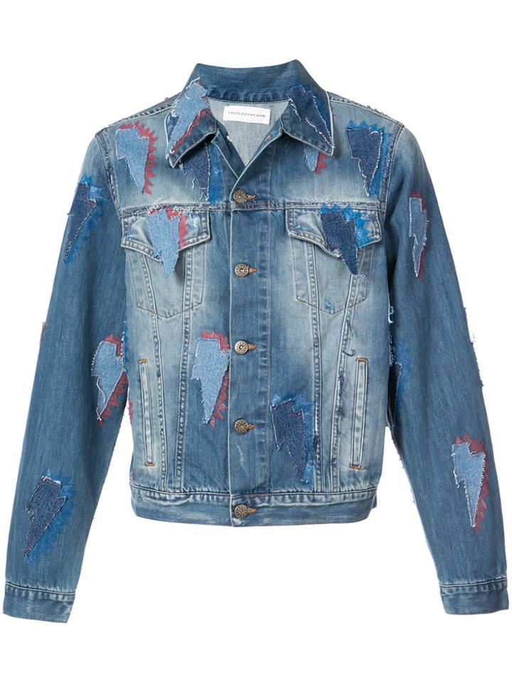 Faith Connexion Thunder Patch Jacket - Blue