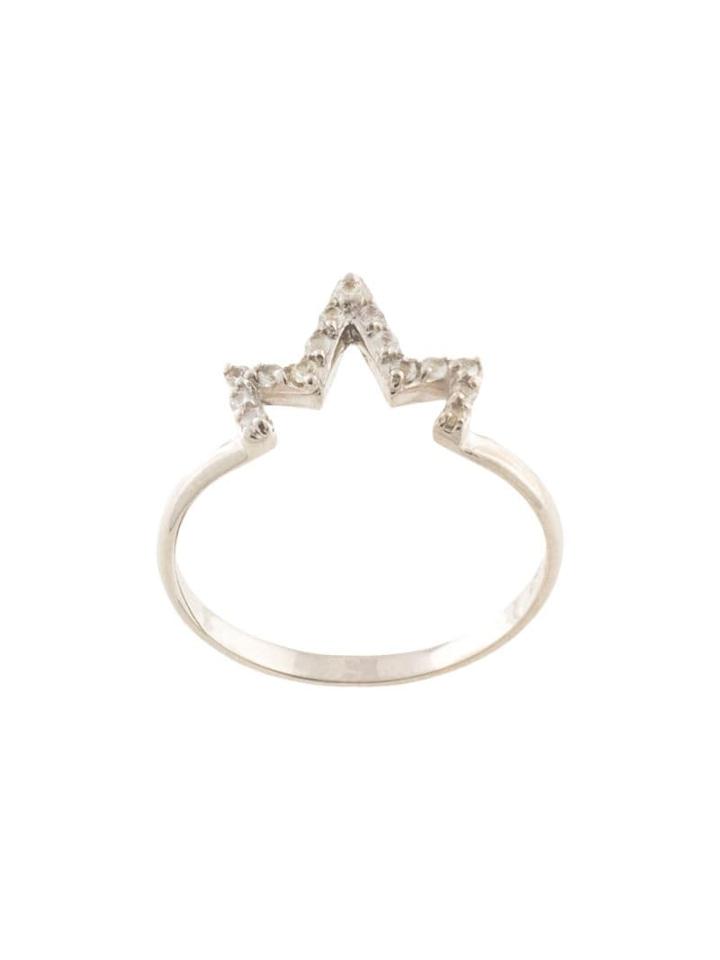 Anzie Aztec Zig Zag Ring - Silver
