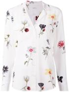 Equipment Floral Print Shirt, Women's, Size: Xs, White, Silk