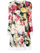 Dolce & Gabbana Floral Print Mini Dress - Red