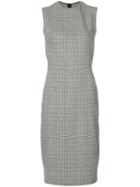 Ermanno Scervino - Plaid Print Fitted Dress - Women - Polyester/spandex/elastane/viscose/virgin Wool - 46, Grey, Polyester/spandex/elastane/viscose/virgin Wool