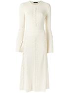 Talie Nk - Embroidered Dress - Women - Acrylic/polyamide/spandex/elastane/viscose - P, Nude/neutrals, Acrylic/polyamide/spandex/elastane/viscose