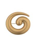 Monet Pre-owned 1960's Swirl Brooch - Gold