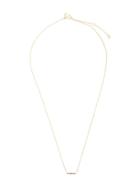 Ef Collection Rainbow Mini Bar Necklace - Gold