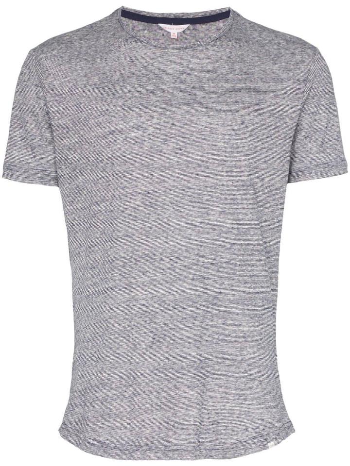 Orlebar Brown Linen Melange T-shirt - Blue