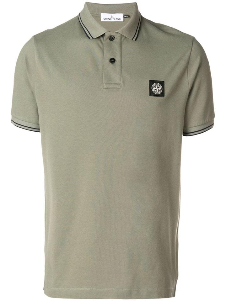 Stone Island Pique Polo Shirt - Green