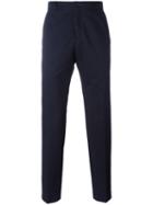 Ami Alexandre Mattiussi Tailored Trousers, Men's, Size: 46, Blue, Cotton/linen/flax/polyester