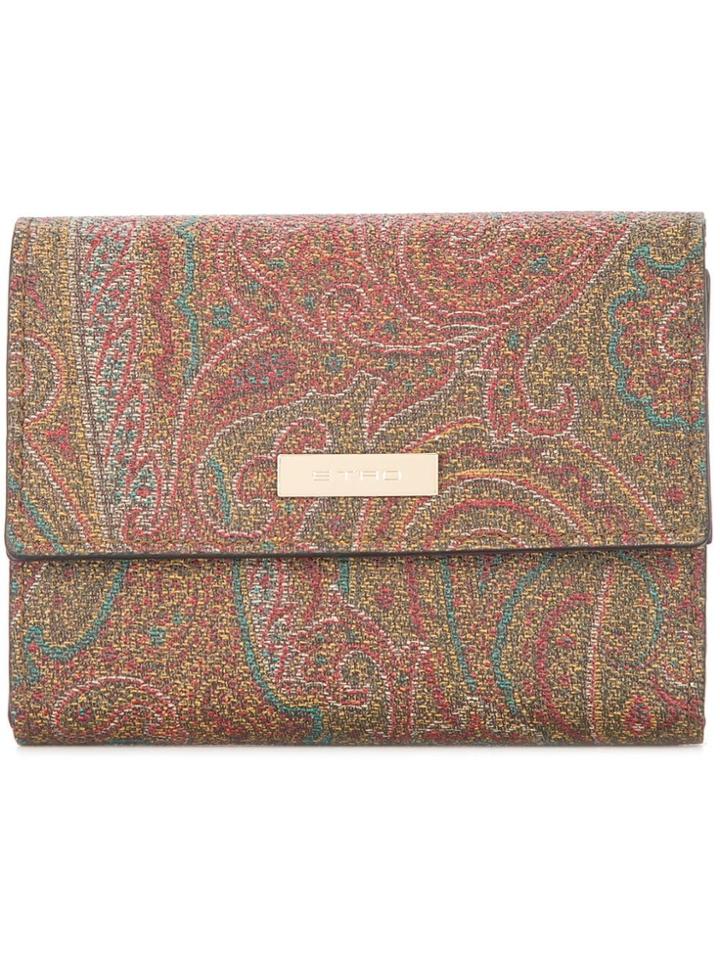 Etro Trifold Wallet - Brown