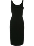 Twin-set Sleeveless Fitted Dress - Black