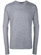 T By Alexander Wang Crew Neck Jumper, Men's, Size: Large, Grey, Merino