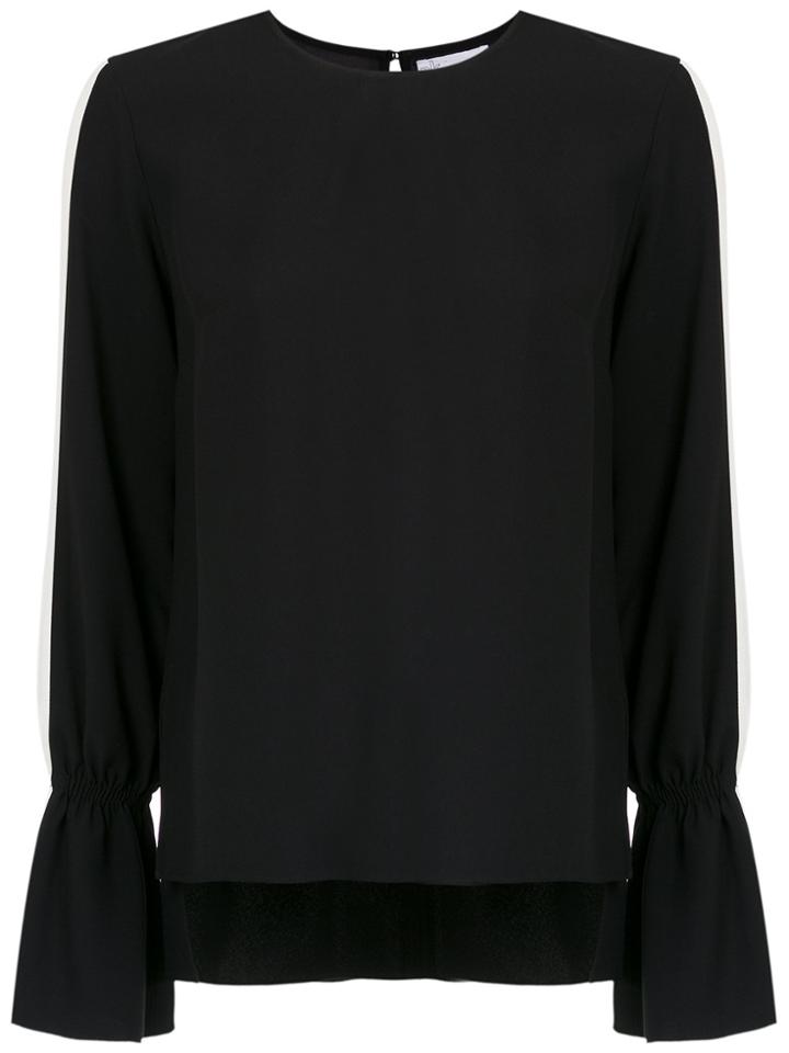Nk Ruched Long Sleeves Blouse - Black