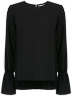 Nk Ruched Long Sleeves Blouse - Black