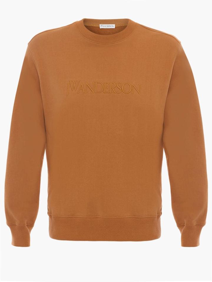 Jw Anderson Embroidered Logo Sweatshirt - Brown