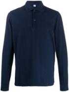 Aspesi Long-sleeved Cotton Polo-shirt - Blue
